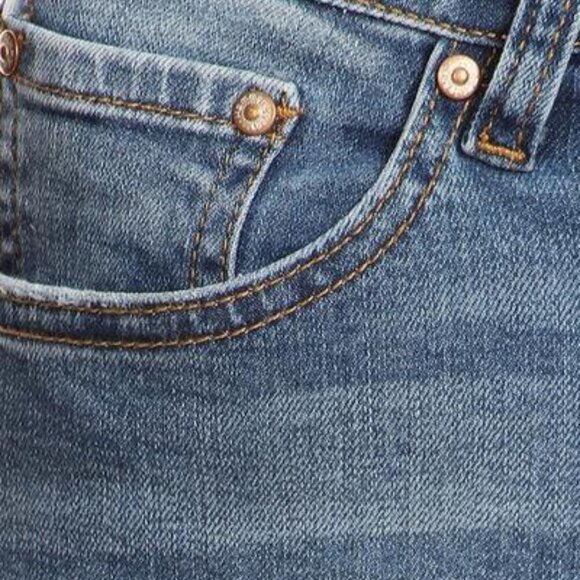 HAMMER Cropped Flare wide leg raw hem Denim Jeans Size 13 NWT - Picture 4 of 4